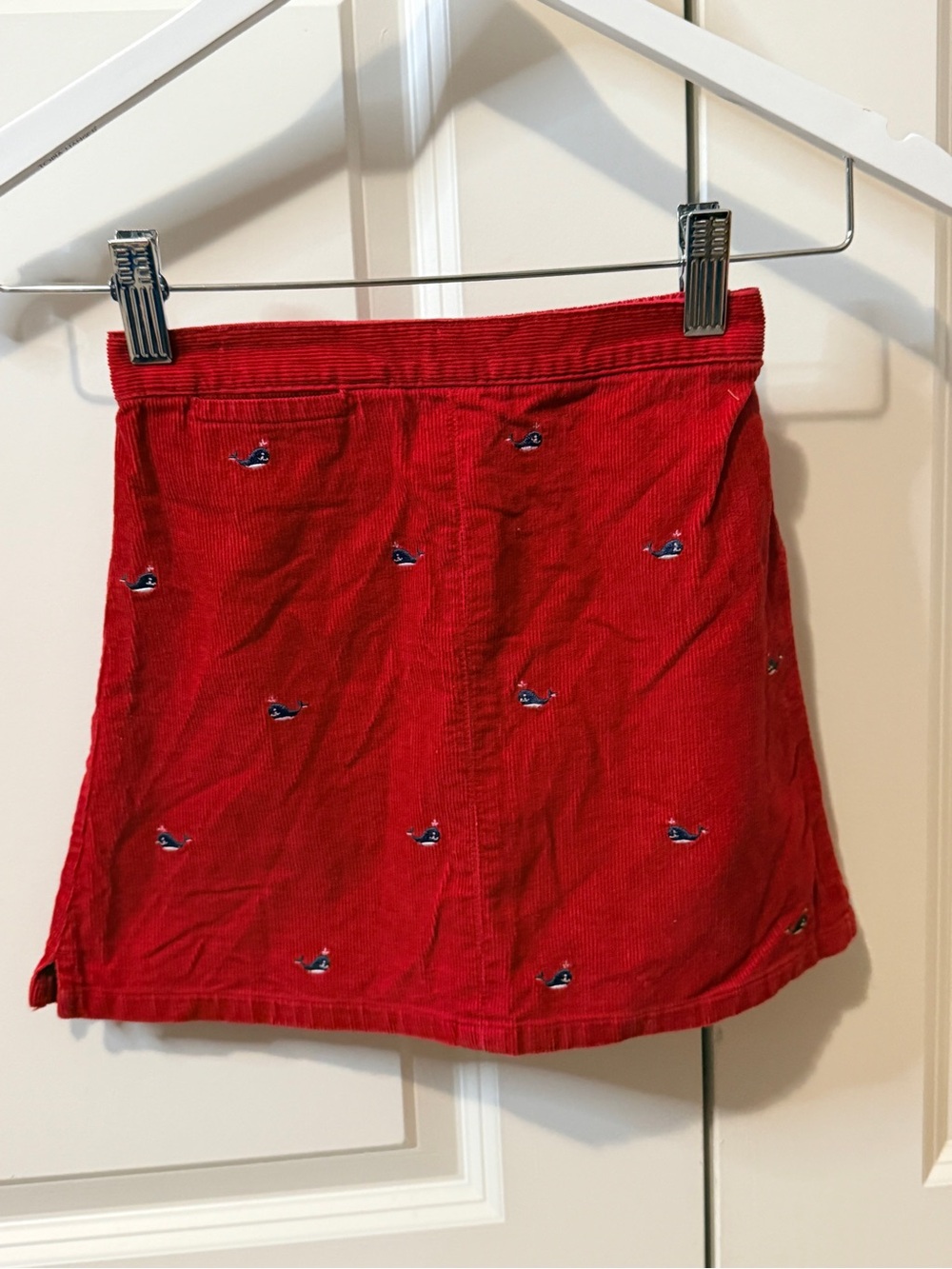 Gymboree Whale Watching vintage red Corduroy skirt
